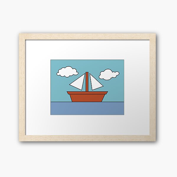 The Simpsons Boat Picture Framed Art Print