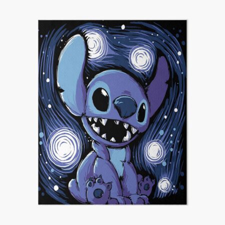 Vista previa del artículo con la obra «Lilo y Stitch», diseñado y vendido por trinkleintelle.