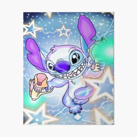 Vista previa del artículo con la obra «Lilo y Stitch», diseñado y vendido por trinkleintelle.