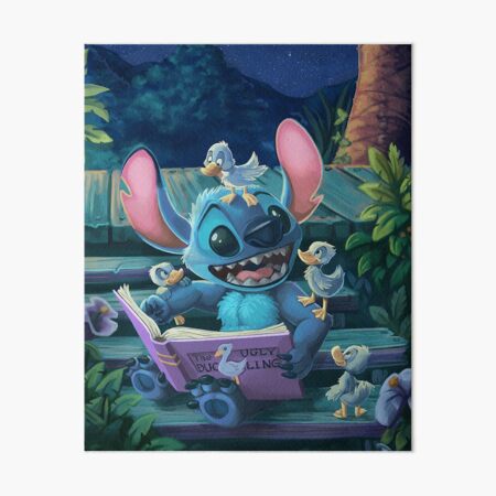 Vista previa del artículo con la obra «Lilo y Stitch», diseñado y vendido por trinkleintelle.