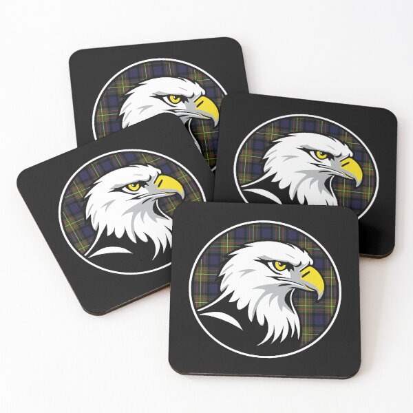 Item preview, Good Ol Eagle Patch with MacLaren Tartan Background - If you used to be a Eagle, a Good Old Eagle too, you'll find this bestseller critter patch design perfect.  designed and sold by SeaStories88.