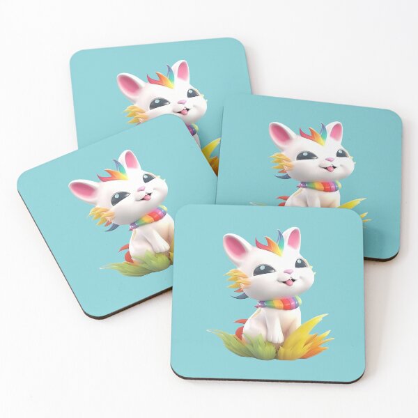 Item preview, Cute rainbow cat designed and sold by PoppinArtFox.