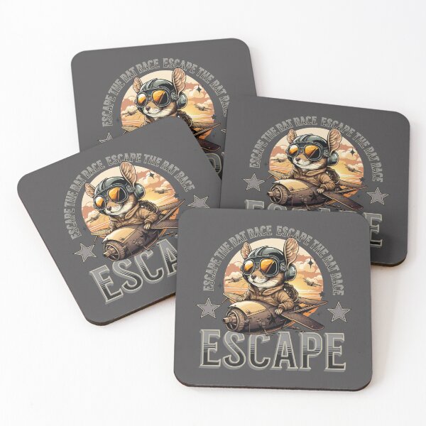 Item preview, Escape the rat race designed and sold by Mlaniel.