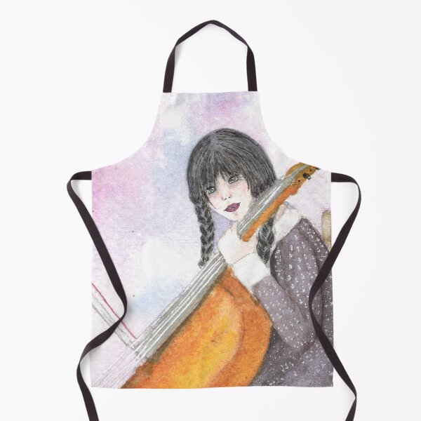 Item preview, Wednesday Addams playing Violoncello designed and sold by ElomaArts.