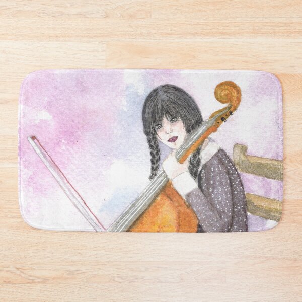 Item preview, Wednesday Addams playing Violoncello designed and sold by ElomaArts.