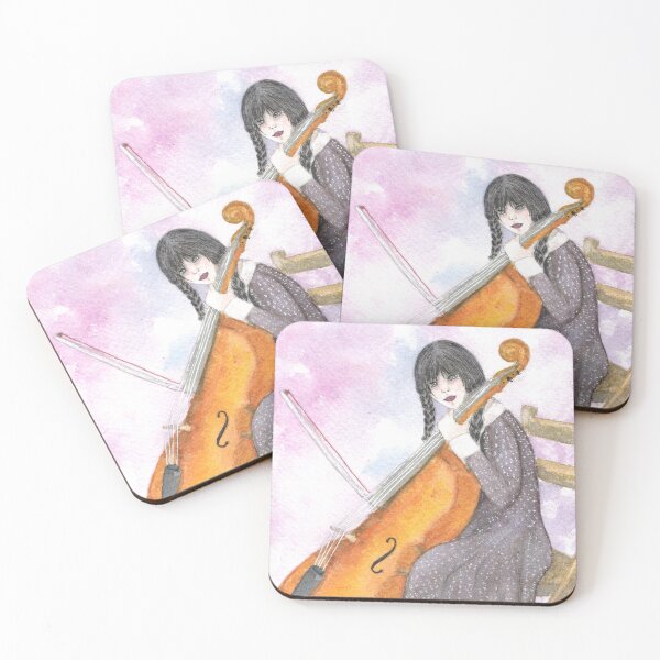 Item preview, Wednesday Addams playing Violoncello designed and sold by ElomaArts.