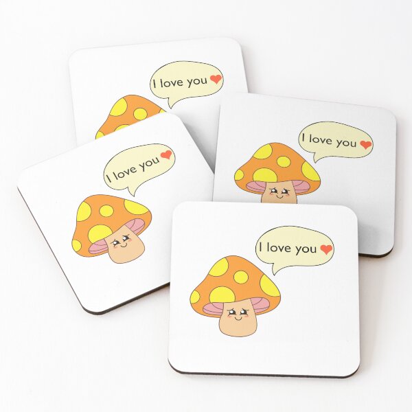 Item preview, Mushroom saying i love you designed and sold by Sunwang.