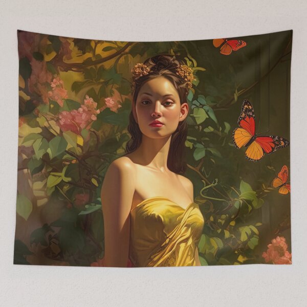 Item preview, Lady with Qipao in Butterfly Garden designed and sold by Juliascutecornr.