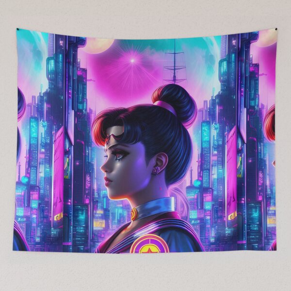 Item preview, Sailor Moon Magical Girl Cyberpunk Style designed and sold by CyberArtWorld.