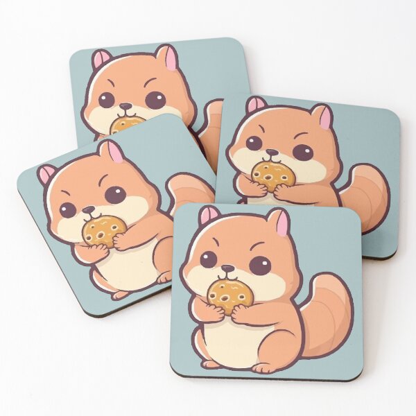 Item preview, Cute Red Squirrel Eating Chocolate Cookie designed and sold by TheLovelyPets.