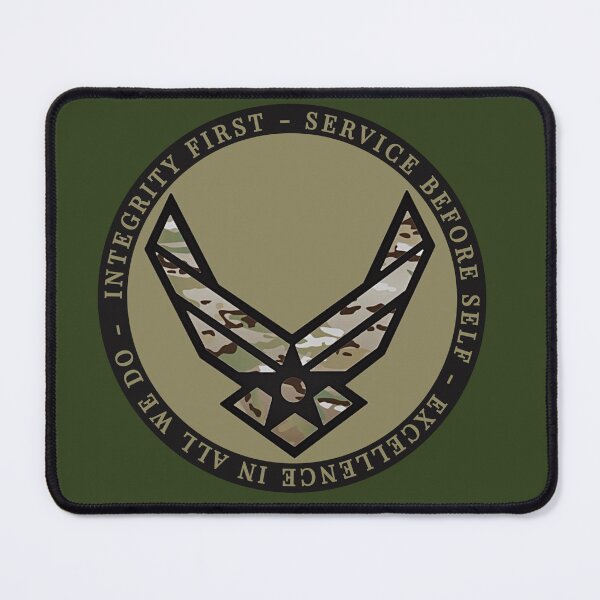 Item preview, Air Force logo and core values (OCP) designed and sold by TacticalTactile.