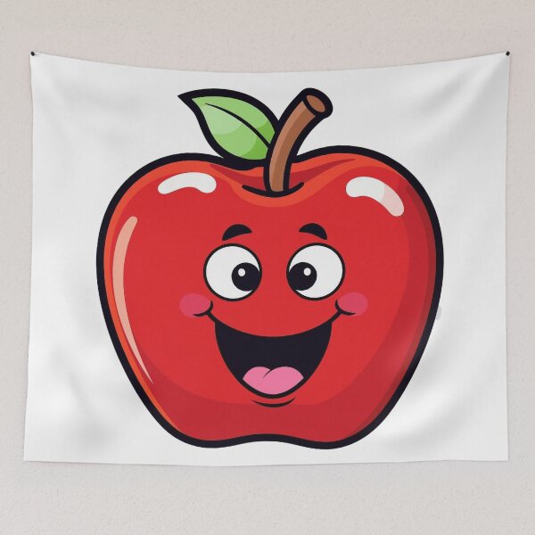 Item preview, Happy Red Apple Design designed and sold by BrinaandPops.