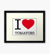 I ♥ TOMATOES Framed Print