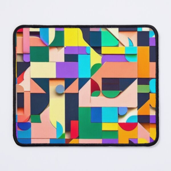 Item preview, geometric shapes of various colors intermingling colors designed and sold by JaroDesign2023.