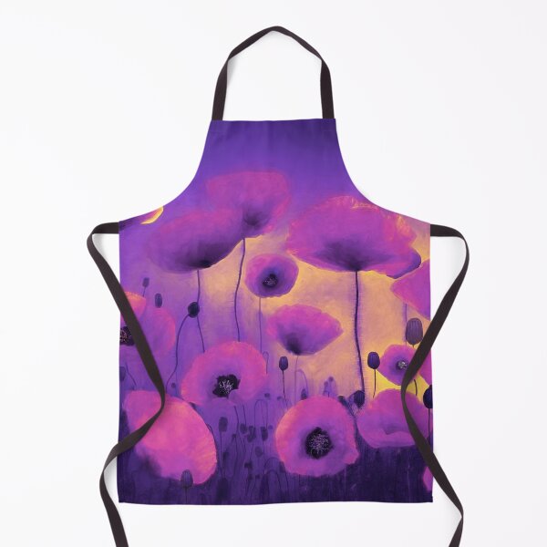 Item preview, Poppies Dreaming At Dusk poppy field in dreamy sunset colors designed and sold by Glimmersmith.