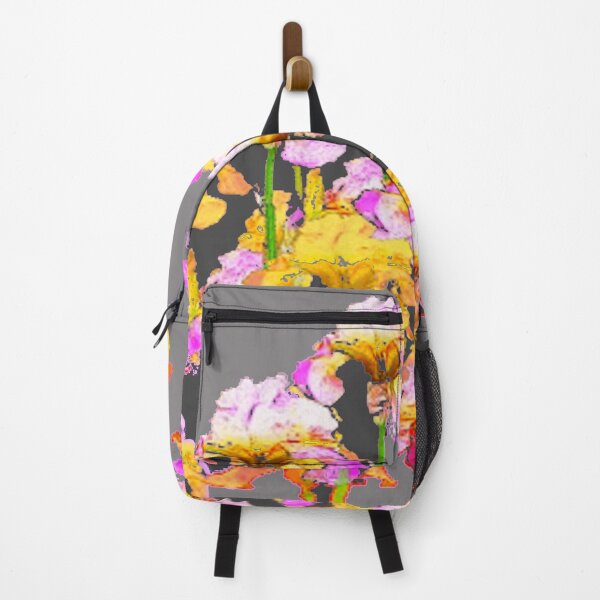Item preview, ABSTRACT SPRING IRIS FLOWERS GARDEN GREY-BLACK ART designed and sold by sharlesart.
