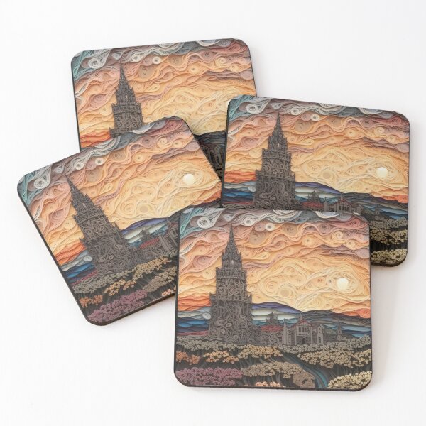Item preview, Santiago de Compostela City Illustration designed and sold by Juliascutecornr.