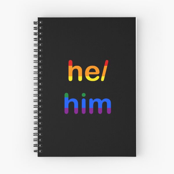 Item preview, He/him designed and sold by PuckleDee.