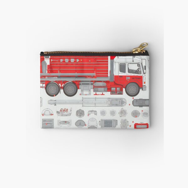 Item preview, Fire Truck Equipment Knolling Art | Illustration | 8K | designed and sold by Hazmat-AI7.