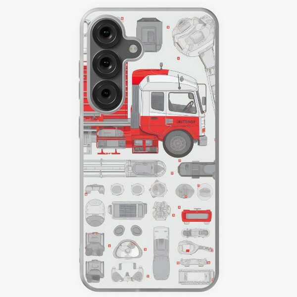 Item preview, Fire Truck Equipment Knolling Art | Illustration | 8K | designed and sold by Hazmat-AI7.