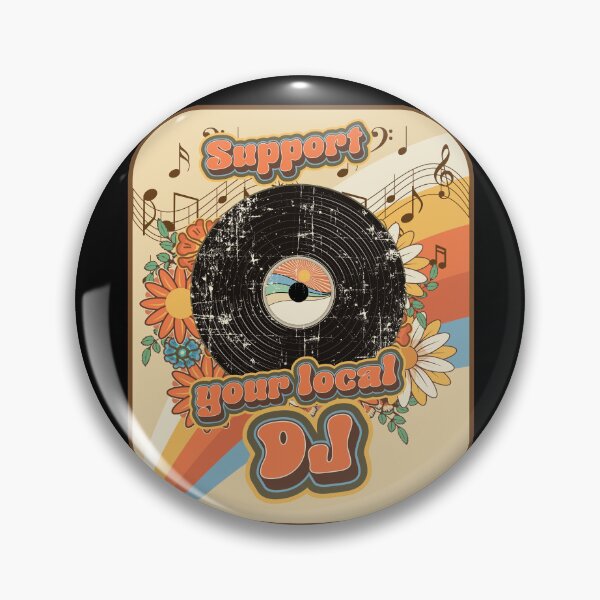 Item preview, Groovy vinyl lover quote Support your local Dj designed and sold by HomeCoquette.