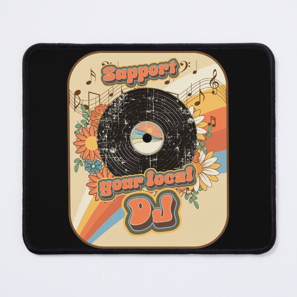 Item preview, Groovy vinyl lover quote Support your local Dj designed and sold by HomeCoquette.