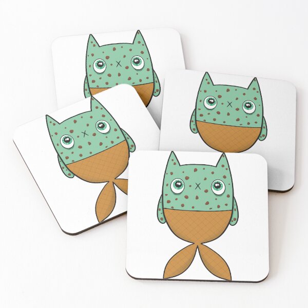 Item preview, Mint Chocolate Chip Mermaid Kitty designed and sold by Wubsys.