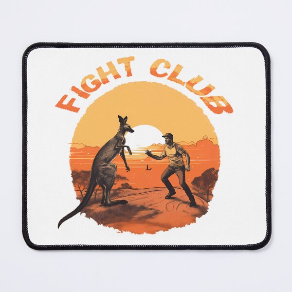 Item preview, Kangaroo fight with man designed and sold by nemfisart.