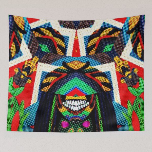 Item preview,  *UNIQUE COOL JAMAICAN RASTA SKULL  COLORFUL DOTTED PATCHWORK* designed and sold by Ralek.
