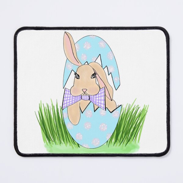 Item preview, Bunny with Purple Bow Inside Egg - Hoppy Easters  designed and sold by SMillustrations.