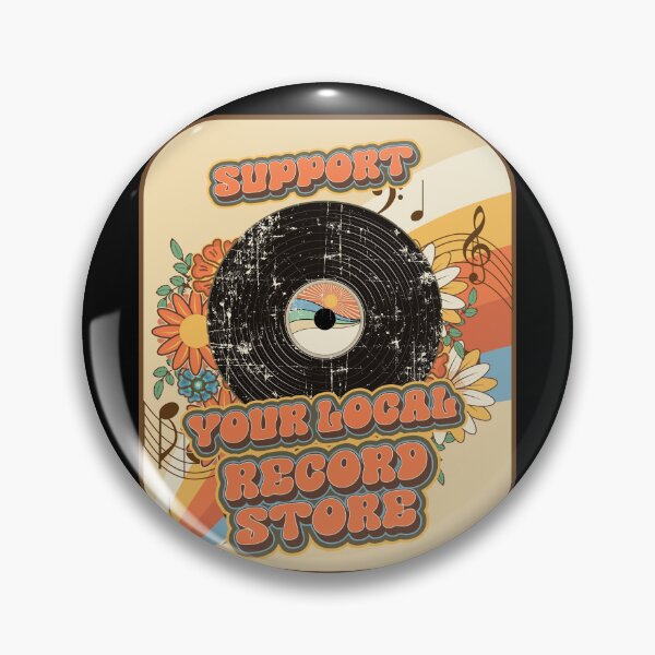 Item preview, Groovy vinyl vintage funny quote  support your local record store  designed and sold by HomeCoquette.