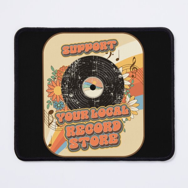 Item preview, Groovy vinyl vintage funny quote support your local record store designed and sold by HomeCoquette.