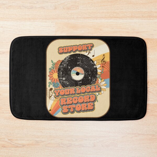 Item preview, Groovy vinyl vintage funny quote  support your local record store  designed and sold by HomeCoquette.