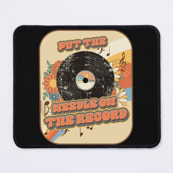 Item preview, Groovy vinyl vintage funny quote  Put the needle on the record  designed and sold by HomeCoquette.