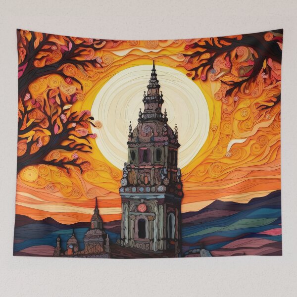 Item preview, Dusk over Santiago de Compostela City designed and sold by Juliascutecornr.