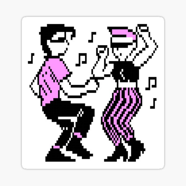 Pixel Punks (Pretty in Pink) Sticker