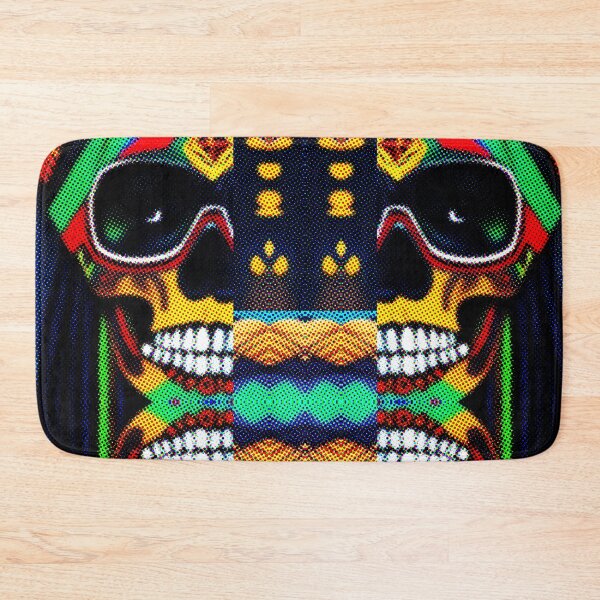 Item preview,  *UNIQUE COOL JAMAICAN RASTA SKULL  COLORFUL DOTTED PATCHWORK* designed and sold by Ralek.