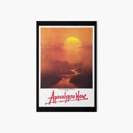 APOCALYPSE NOW. Movie, Film, OLD Poster, ON BLACK. Art Board Print
