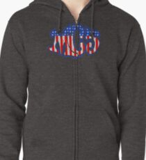 VINTAGE OD379 Mc5 Americana Kotj Trending Zipped Hoodie