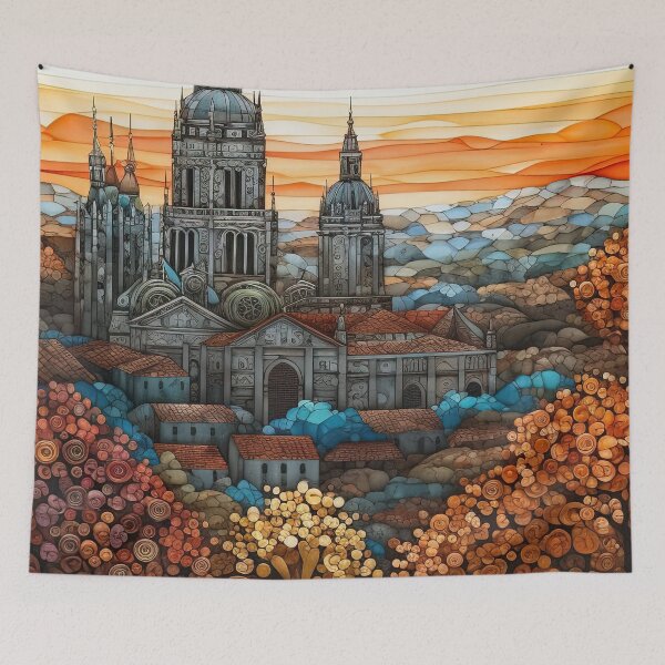 Item preview, Artistic Santiago de Compostela City View designed and sold by Juliascutecornr.