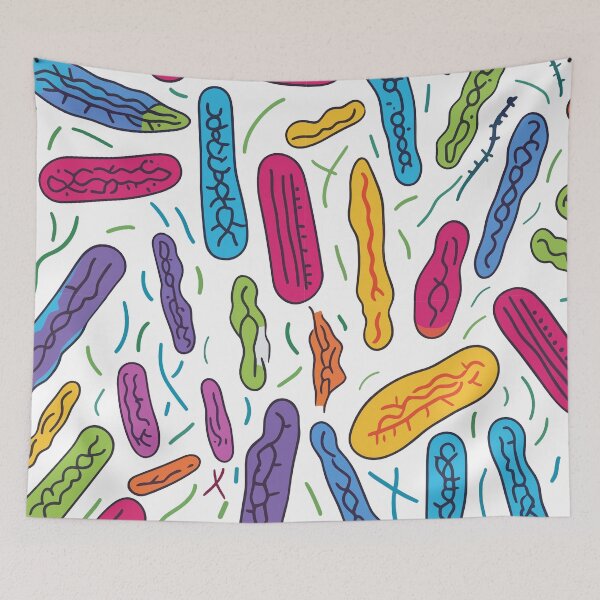 Item preview, Seamless Vector Bacteria: Kombuchapunk Style designed and sold by TopArtsy.
