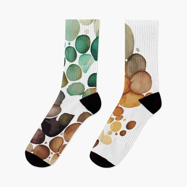 Item preview, An Earth Tone Circle of Circles Watercolor design- Boho Chic Patterns designed and sold by GVRDesign.