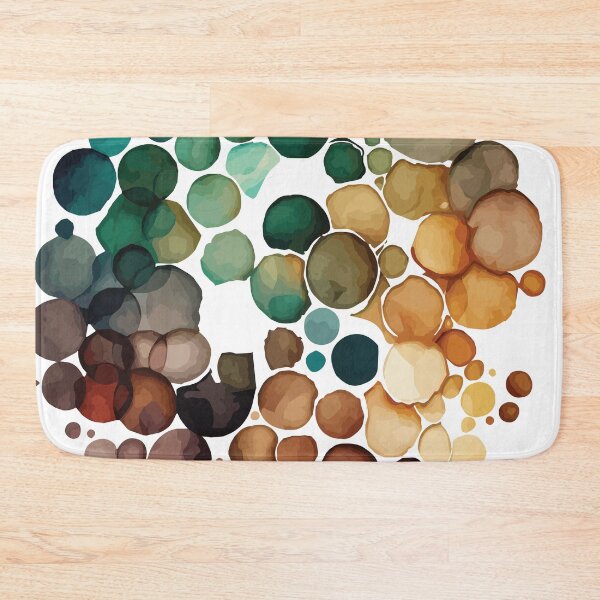 Item preview, An Earth Tone Circle of Circles Watercolor design- Boho Chic Patterns designed and sold by GVRDesign.