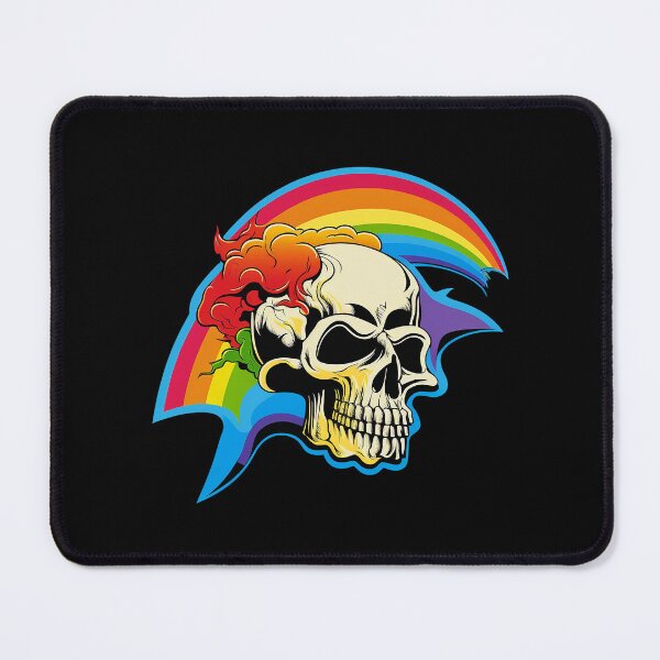 Item preview, Skull Rainbow Lightning Bolt Flash Heavy Metal Funny Cute T Shirt For Men Hoodie Sweatshirt Sticker Lightning Bolt designed and sold by arcadetoystore.