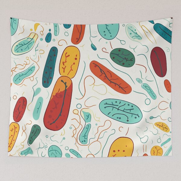 Item preview, Minimalist Colorful Prokaryote Cells: Simple Design designed and sold by TopArtsy.