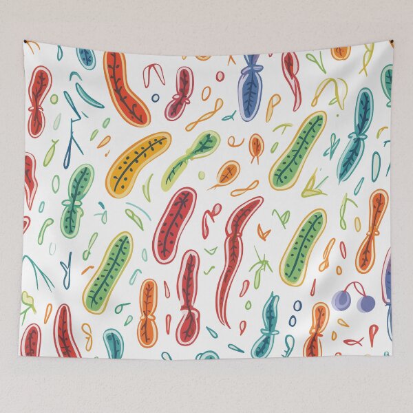 Item preview, Graceful Prokaryote Cells: Thin Curved Design designed and sold by TopArtsy.