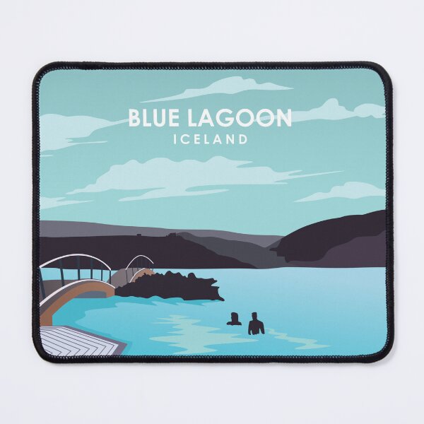 Item preview, Blue Lagoon Iceland Minimalistic Travel Poster designed and sold by Stadify.