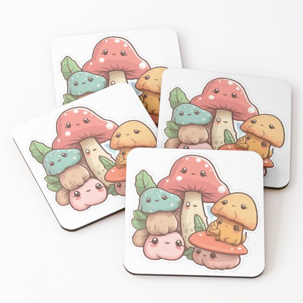 Item preview, Cute Kawaii Mushrooms designed and sold by Studio-g.
