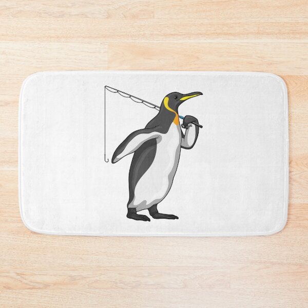 Aperçu de l'œuvre Canne à pêche Penguin Angler créée et vendue par Snabdesign84.