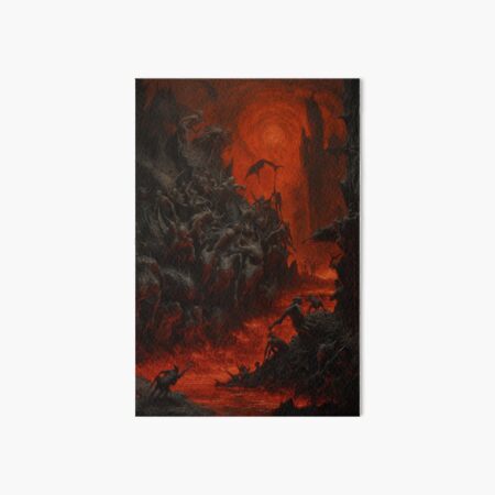 Dantes Inferno Art Board Print for Sale by Mengarda